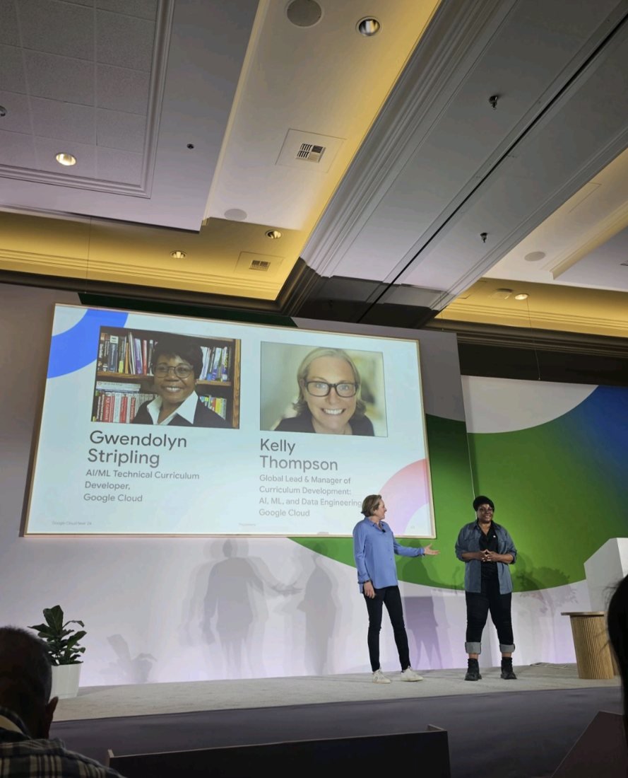 Kelly Thompson co-presenting at Google Cloud Next 2024