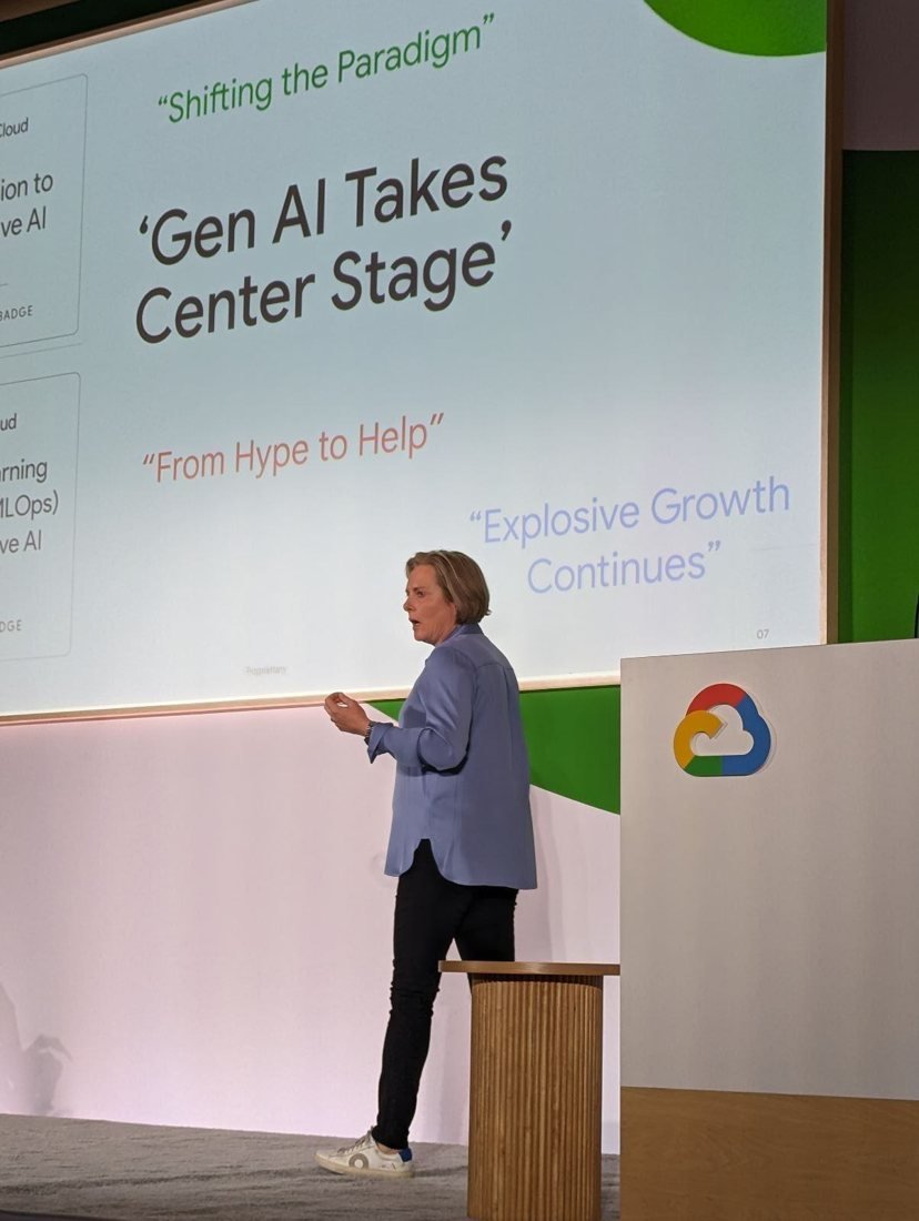 Kelly Thompson speaking at Google Cloud Next
